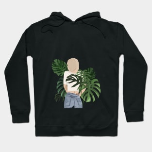 Girl With Monstera Plants Hoodie